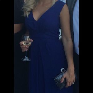 Bcbg size 0 long navy gown